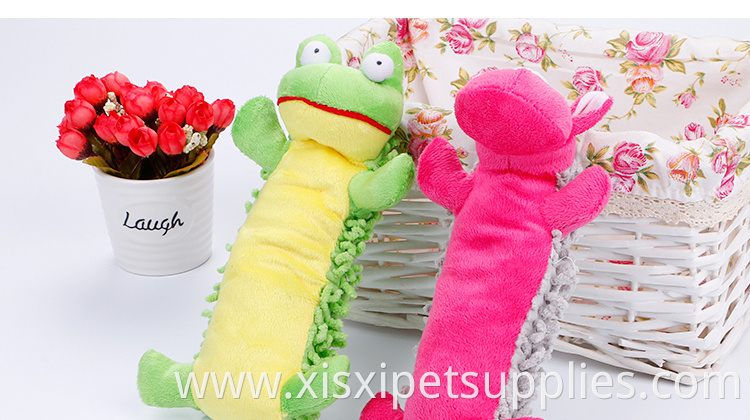 Wholesale hippo and frog plush sound pet toy pet products